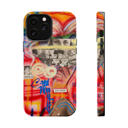 MagSafe limited edition "get busy" airbrush iPhone case