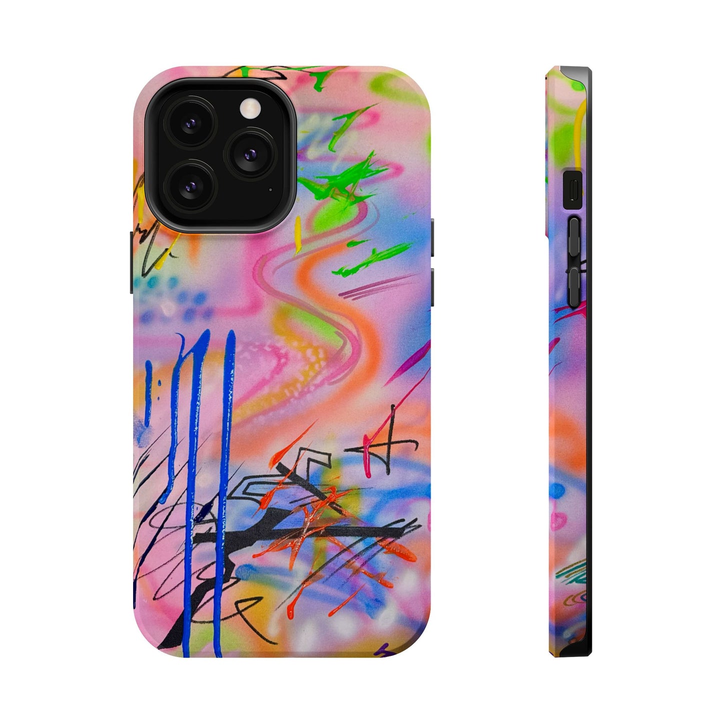 MagSafe "neon haze" airbrush iPhone case