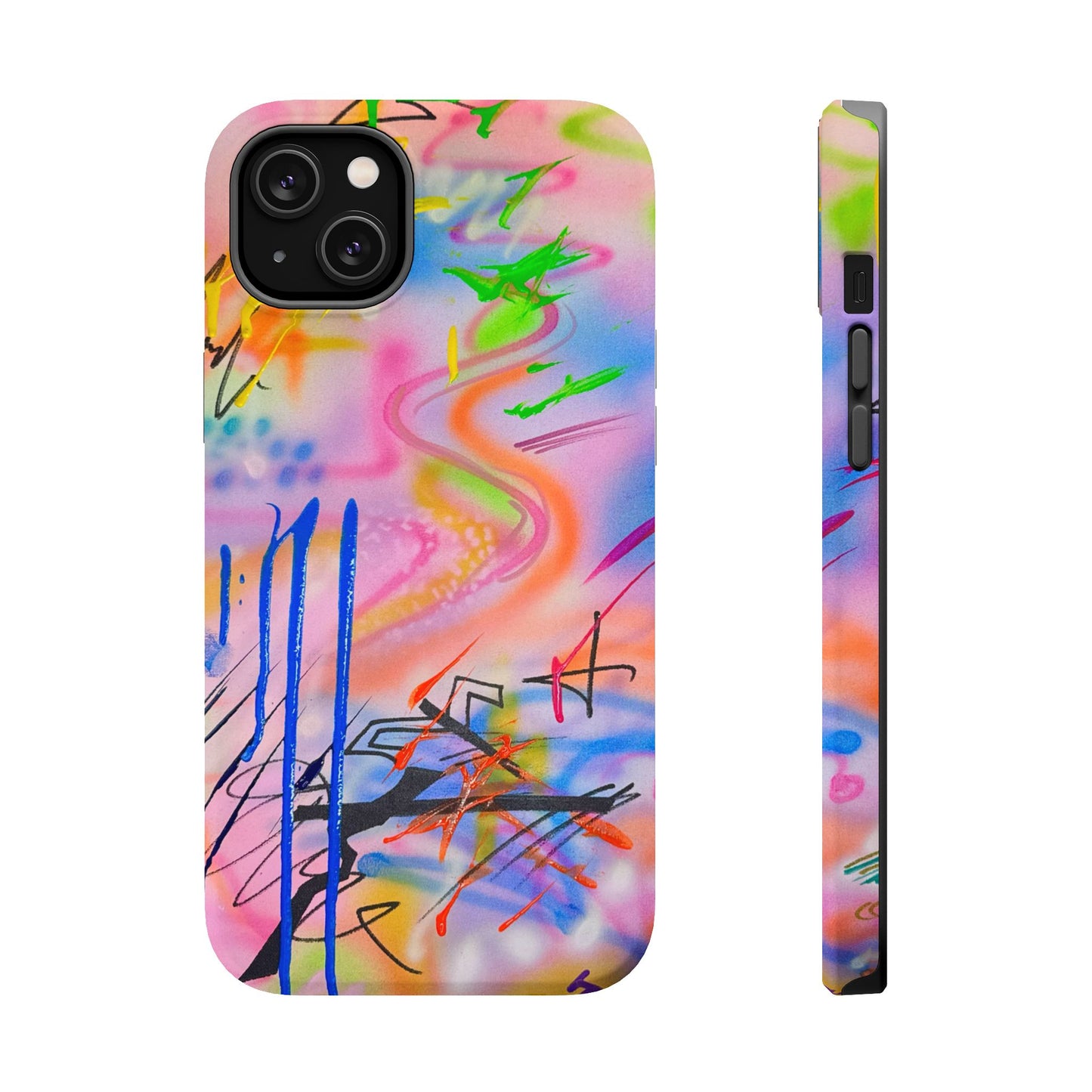 MagSafe "neon haze" airbrush iPhone case