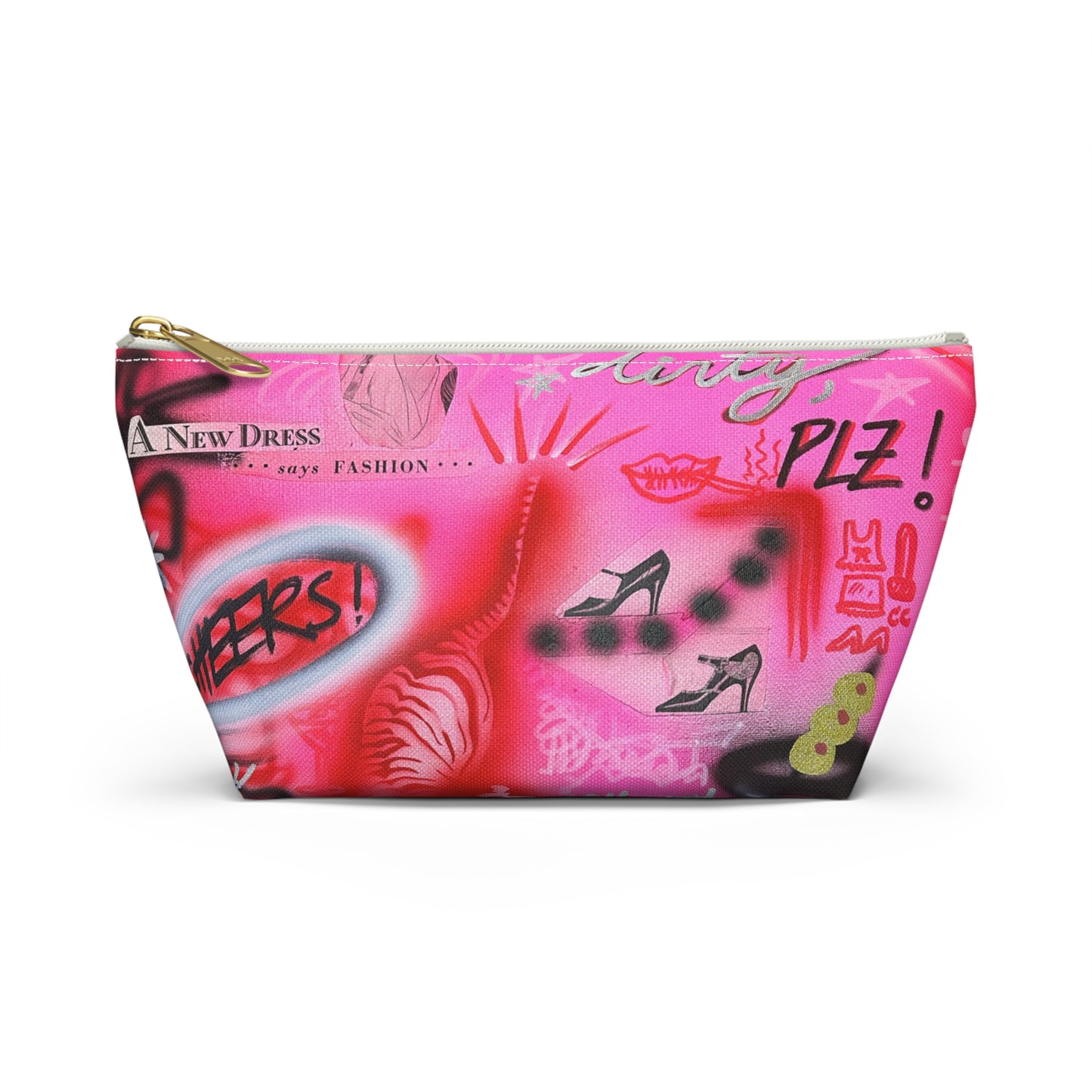 "extra dirty, plz" airbrush makeup pouch