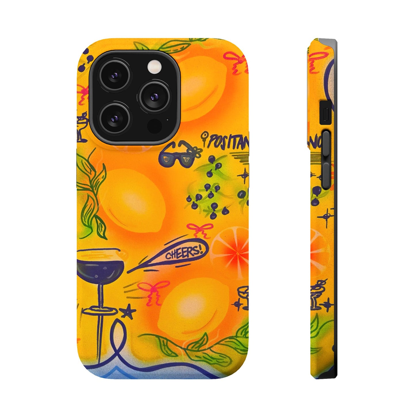 "citrus coastline" airbrush iPhone case