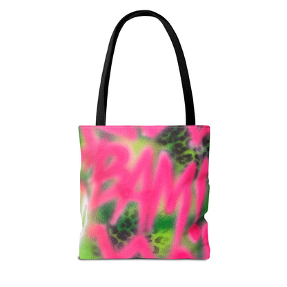 "BAM!" airbrush tote bag