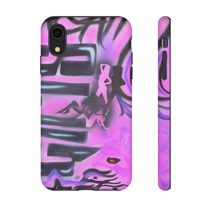 "neon nights" airbrush iPhone case