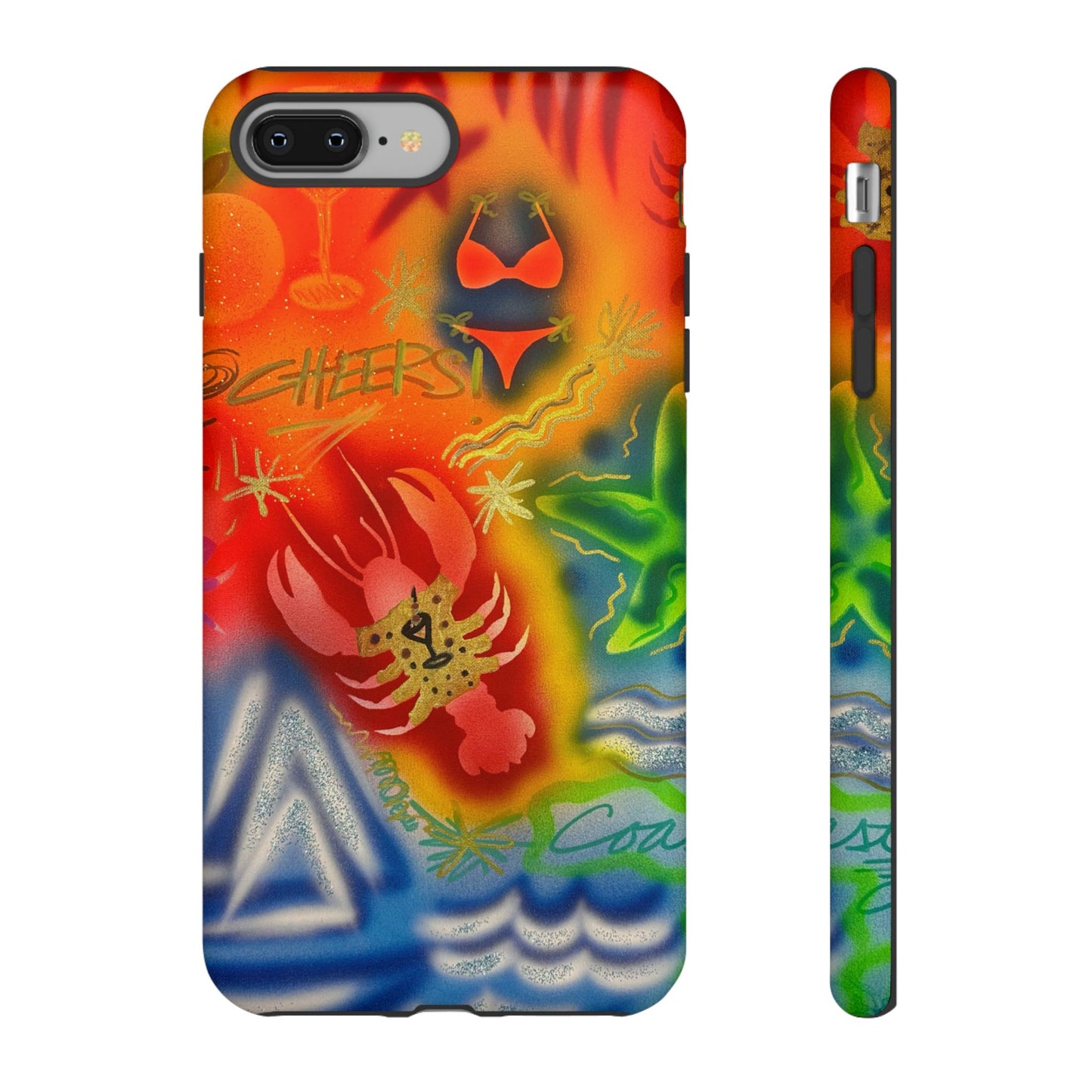 "tipsy lobster" airbrush iPhone case