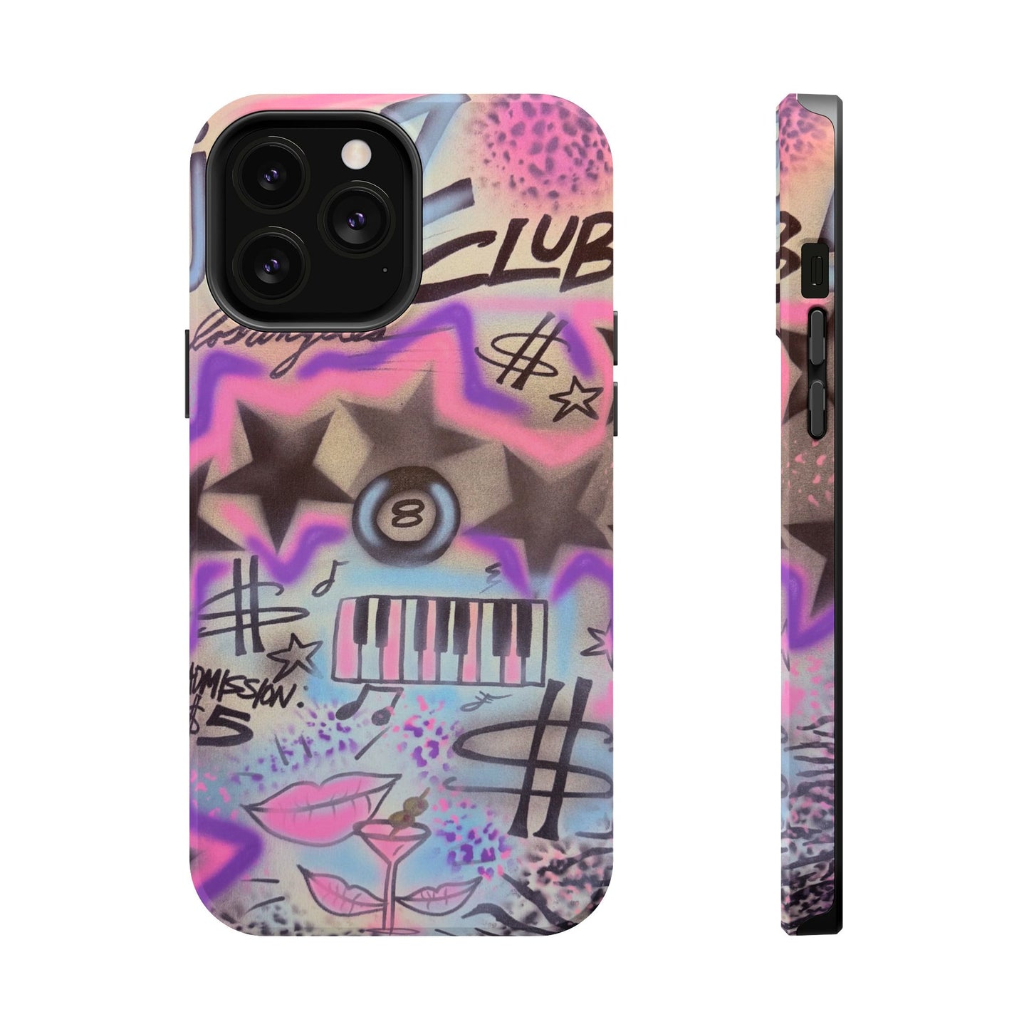 MagSafe "jazz club" airbrush iPhone case