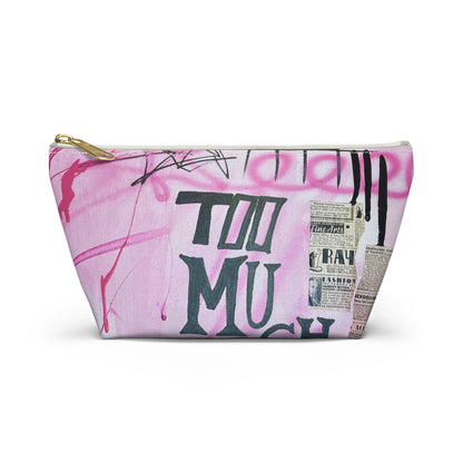 “too much motion" airbrush makeup pouch