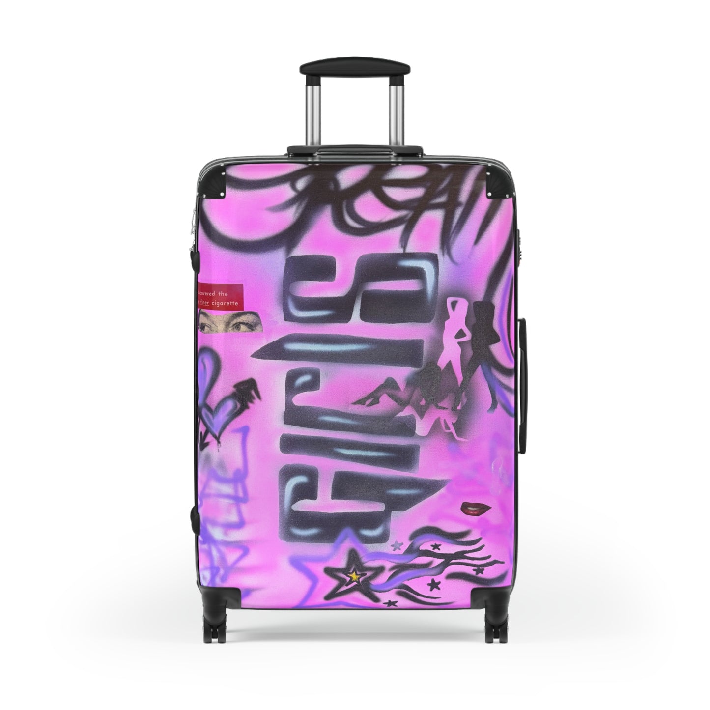 "neon nights" airbrush suitcase