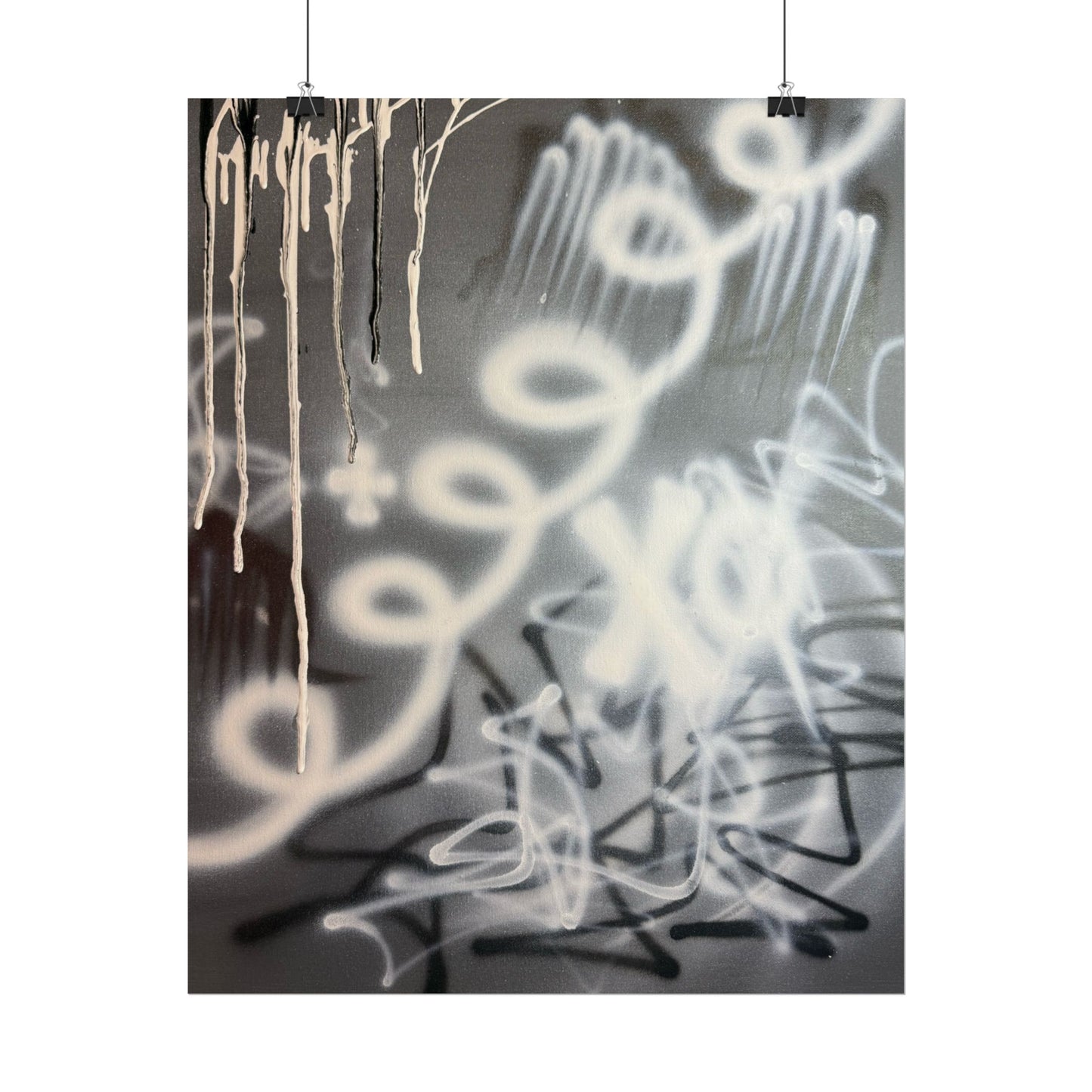 "spatial blur" airbrush rolled print