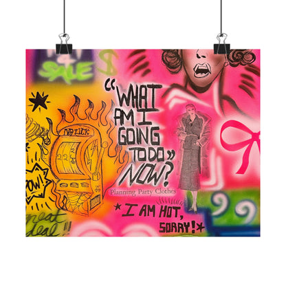 "out of luck" airbrush horizontal print