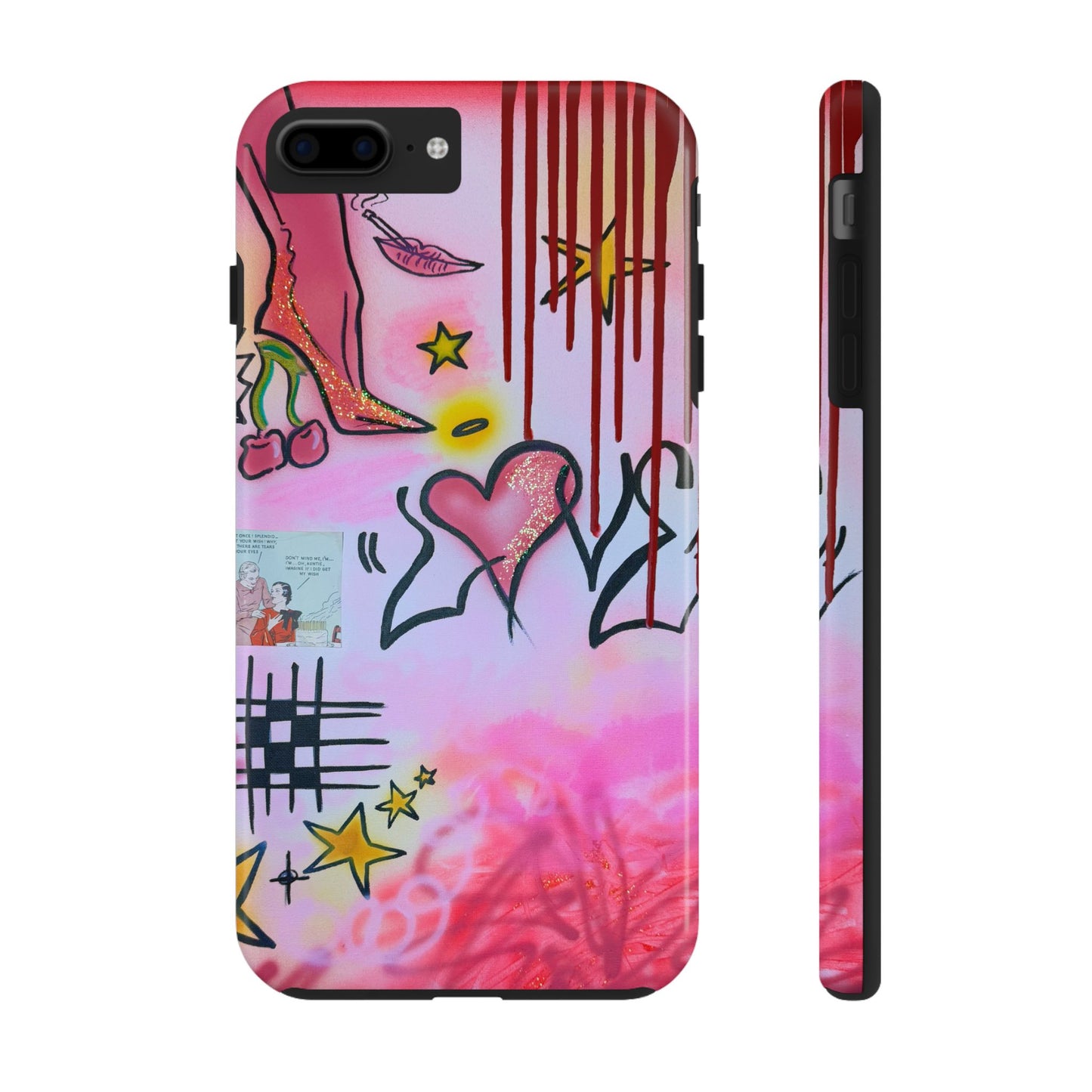"cherry luvr" airbrush iPhone case
