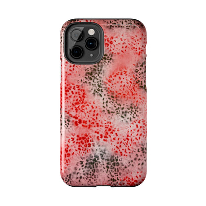 "red cheetah" airbrush iPhone case