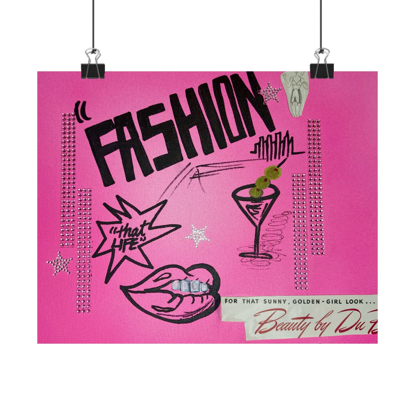 "high fashion" airbrush horizontal print