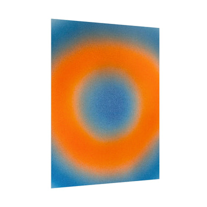 "citrus sky aura" airbrush rolled print