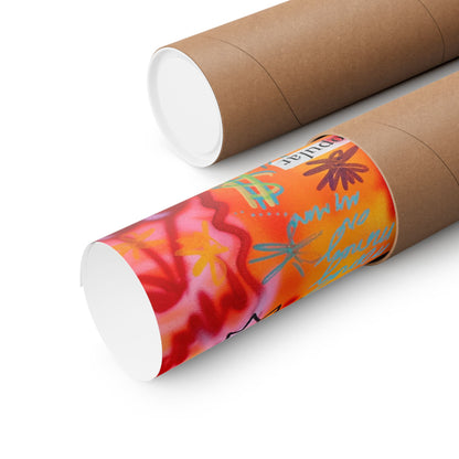 "young, rich, hot" airbrush horizontal print
