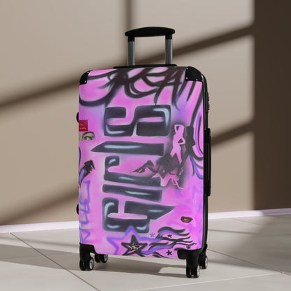 "neon nights" airbrush suitcase