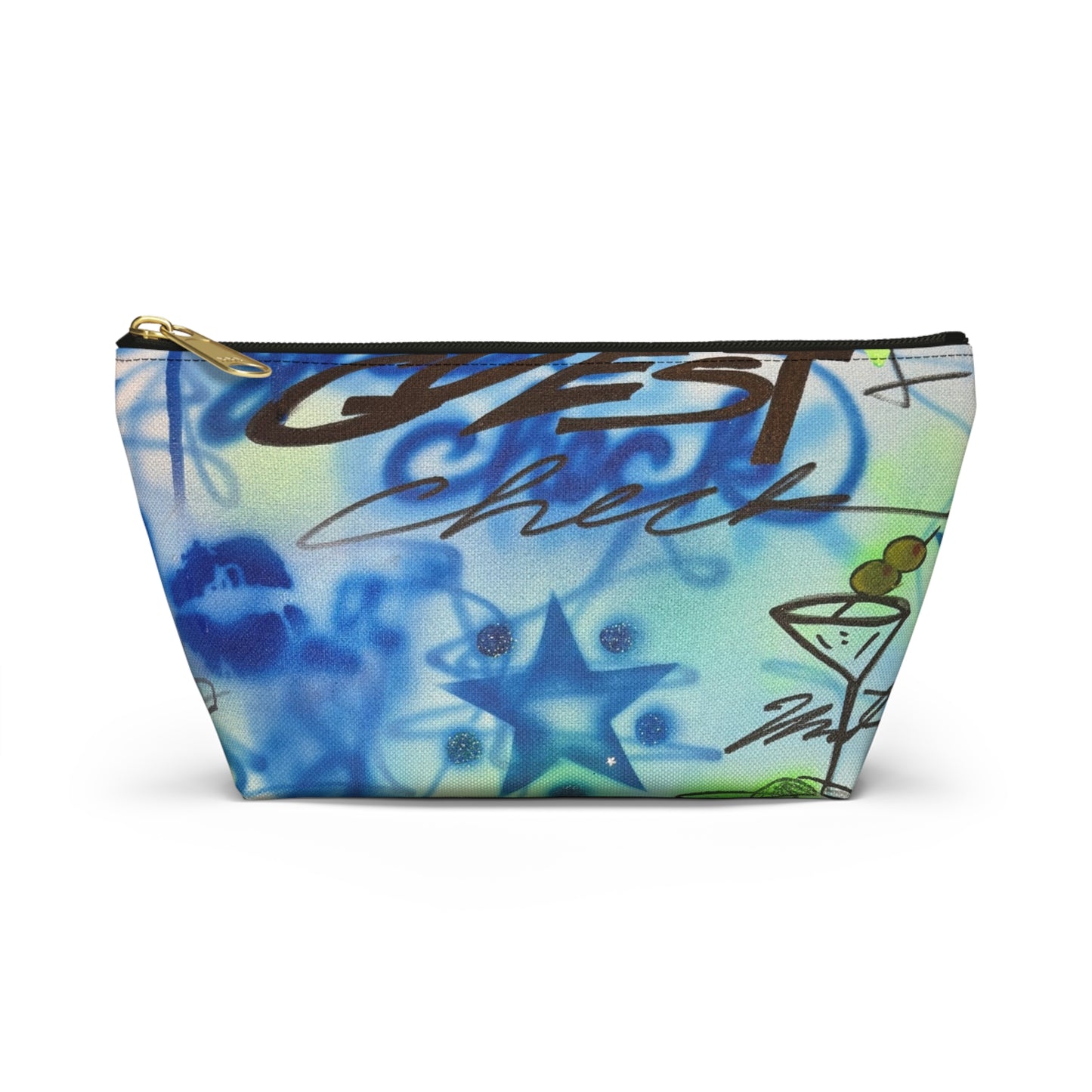 "guest check" airbrush makeup pouch