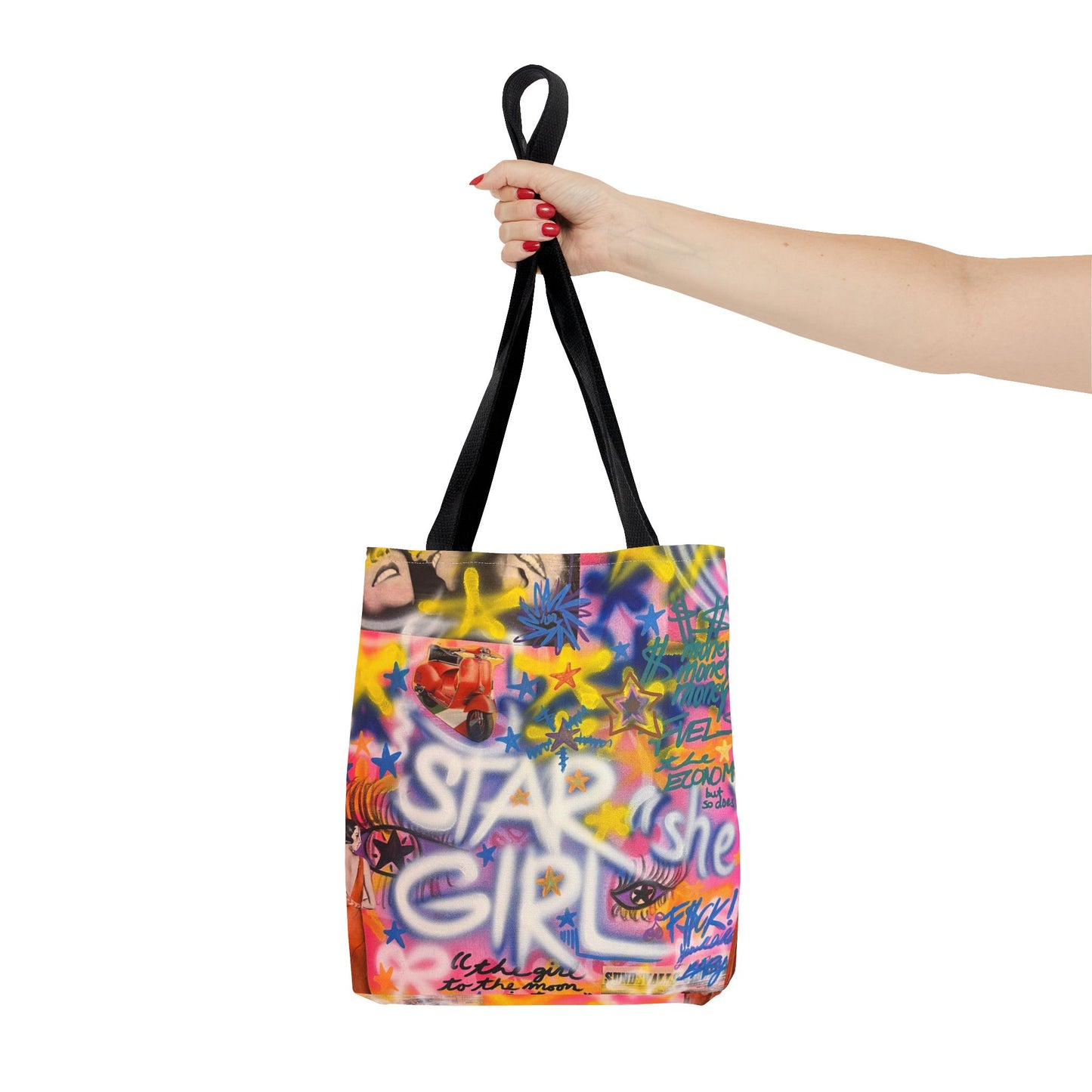 "STARGIRL" airbrush tote bag