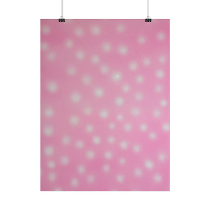 "strawberry swirl polka dot" airbrush rolled print