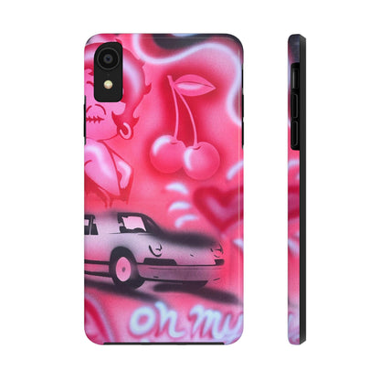 "on her way" airbrush iPhone case