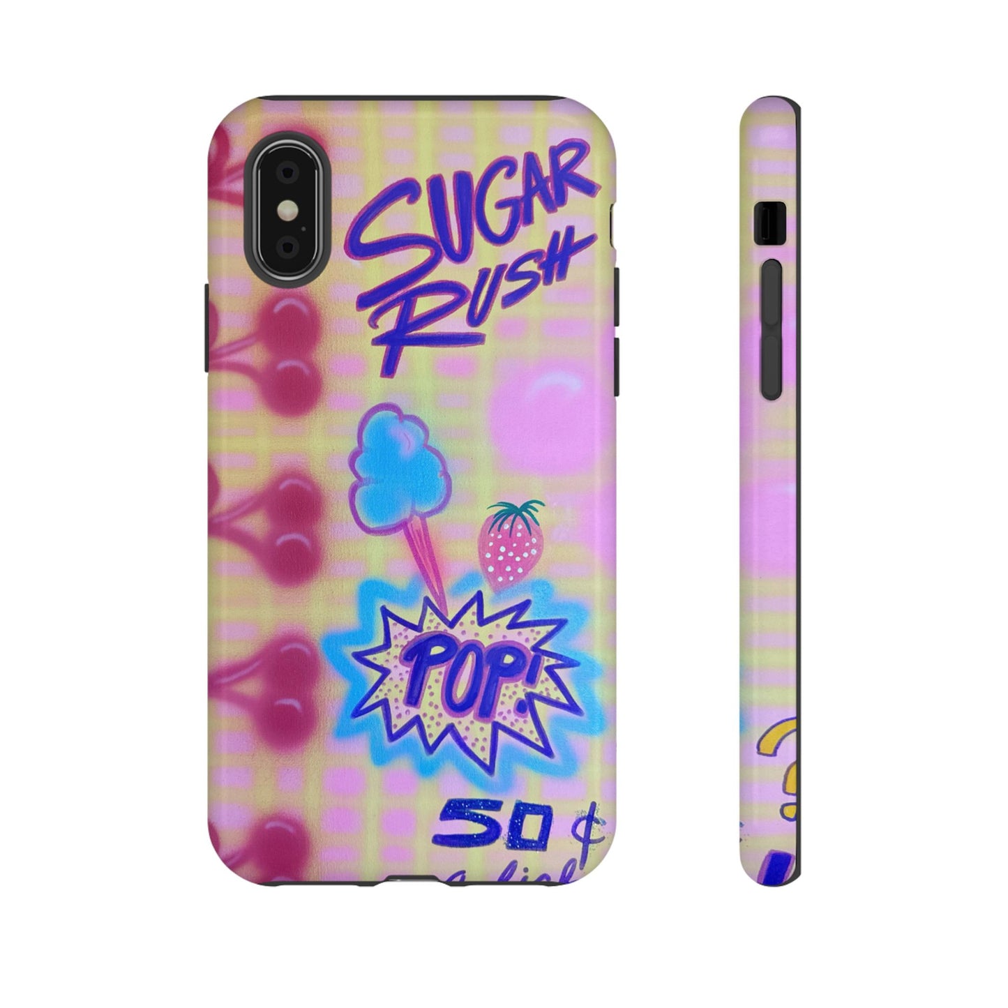 "sugar rush" airbrush iPhone case