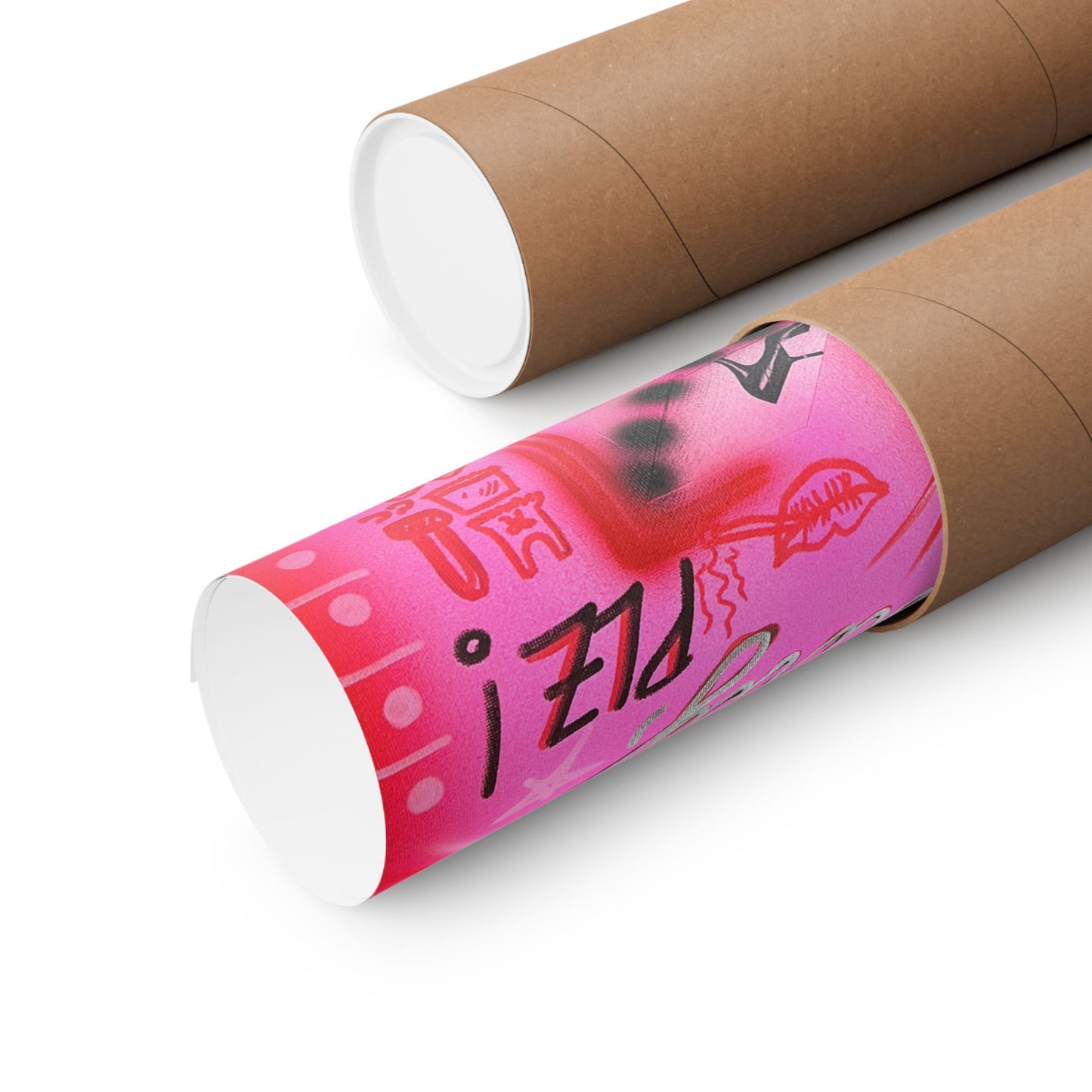 "extra dirty, plz" airbrush horizontal print