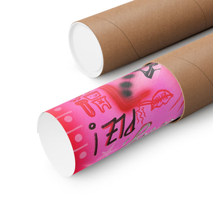 "extra dirty, plz" airbrush horizontal print