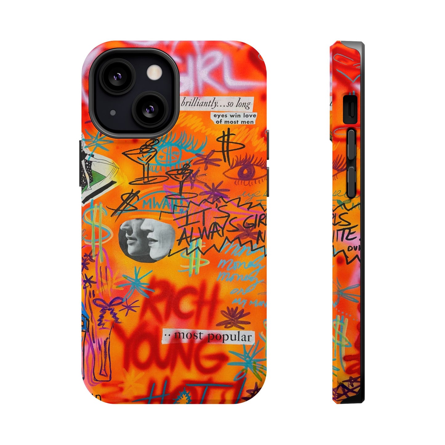 MagSafe "rich, young, hot" airbrush iPhone case