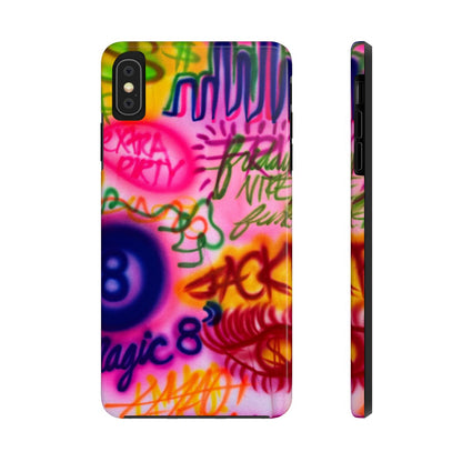 "colorful chaos" airbrush iPhone case