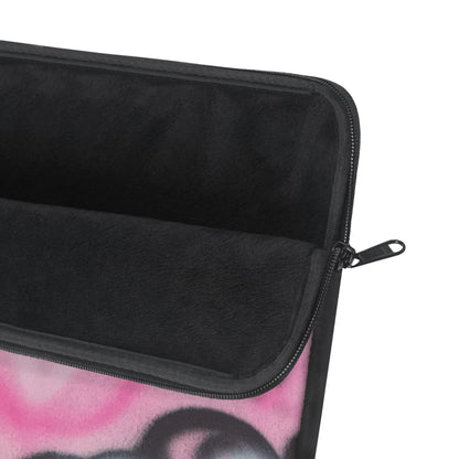 "pink cheetah" airbrush laptop sleeve