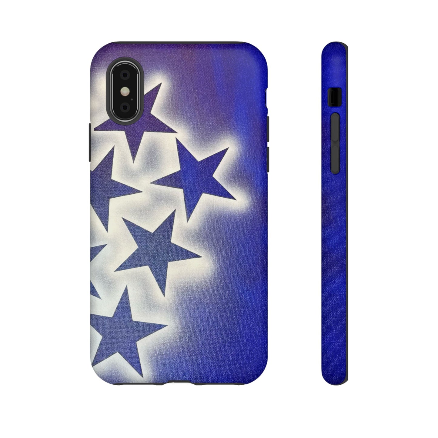 "frosted galaxy" airbrush iPhone case