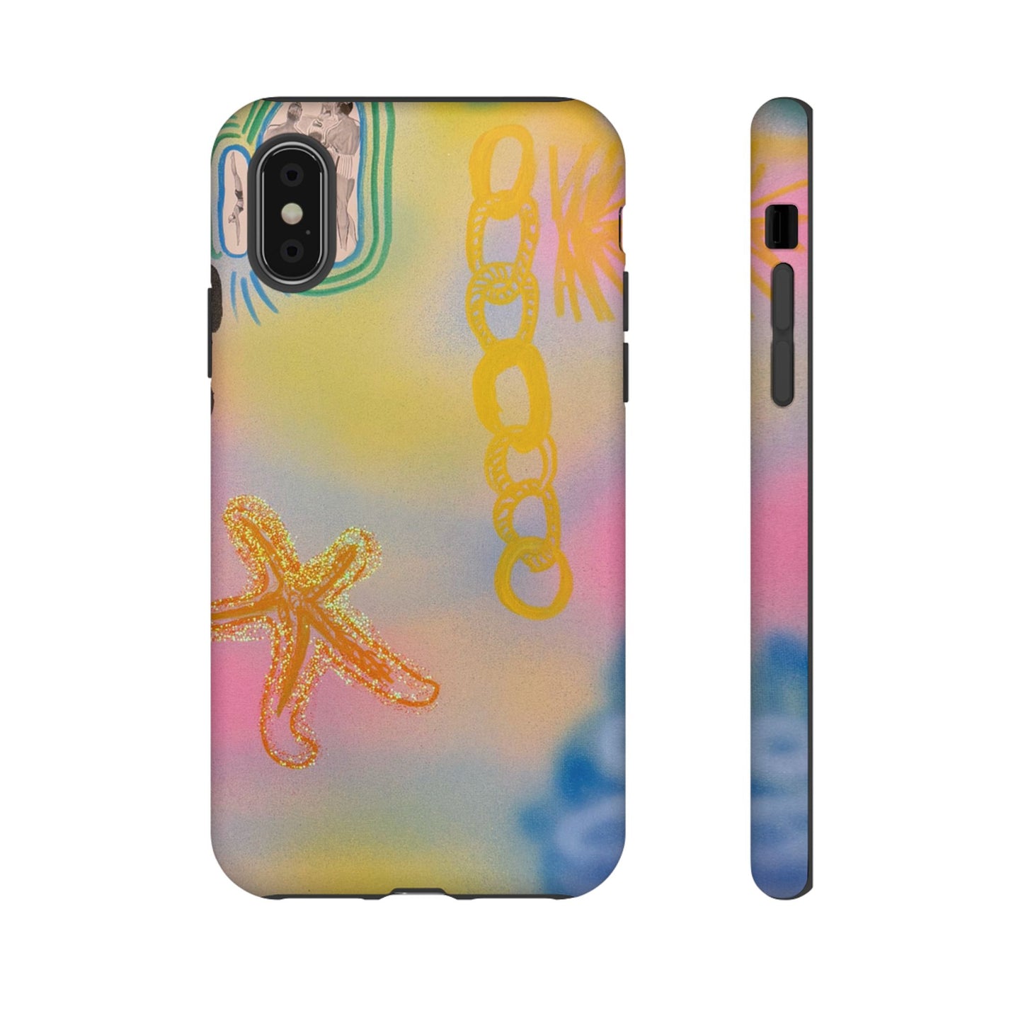 "sweet starfish" airbrush iPhone case