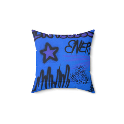 "infamous indigo" airbrush pillow