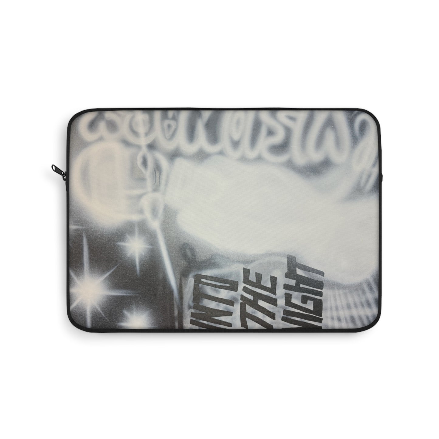 "into the night" airbrush laptop sleeve