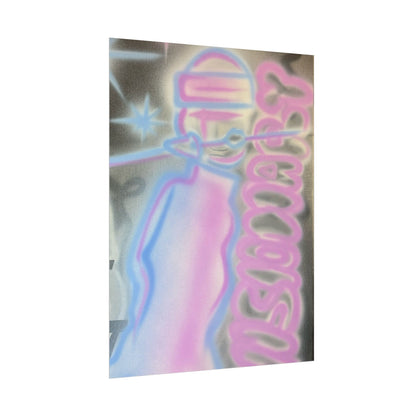 "visionary" pt. 2 airbrush rolled print