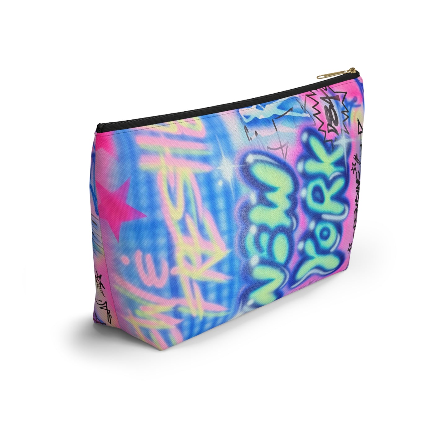 "spending $$ is my talent" airbrush makeup pouch