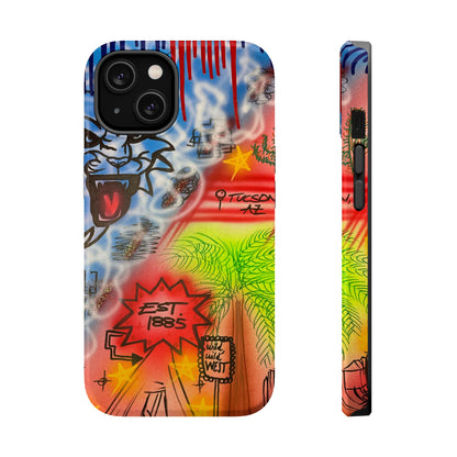 MagSafe "university of arizona pt. 2" airbrush iPhone case