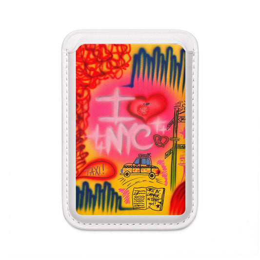 "in the city" airbrush vegan wallet (Magsafe® Compatible)