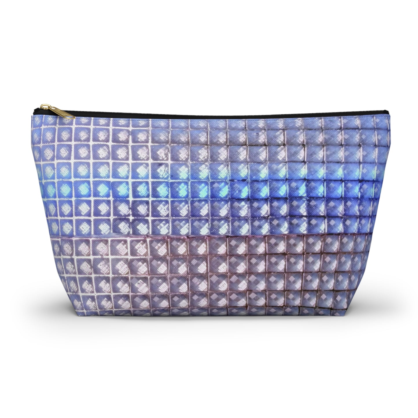"blue studs" airbrush makeup pouch