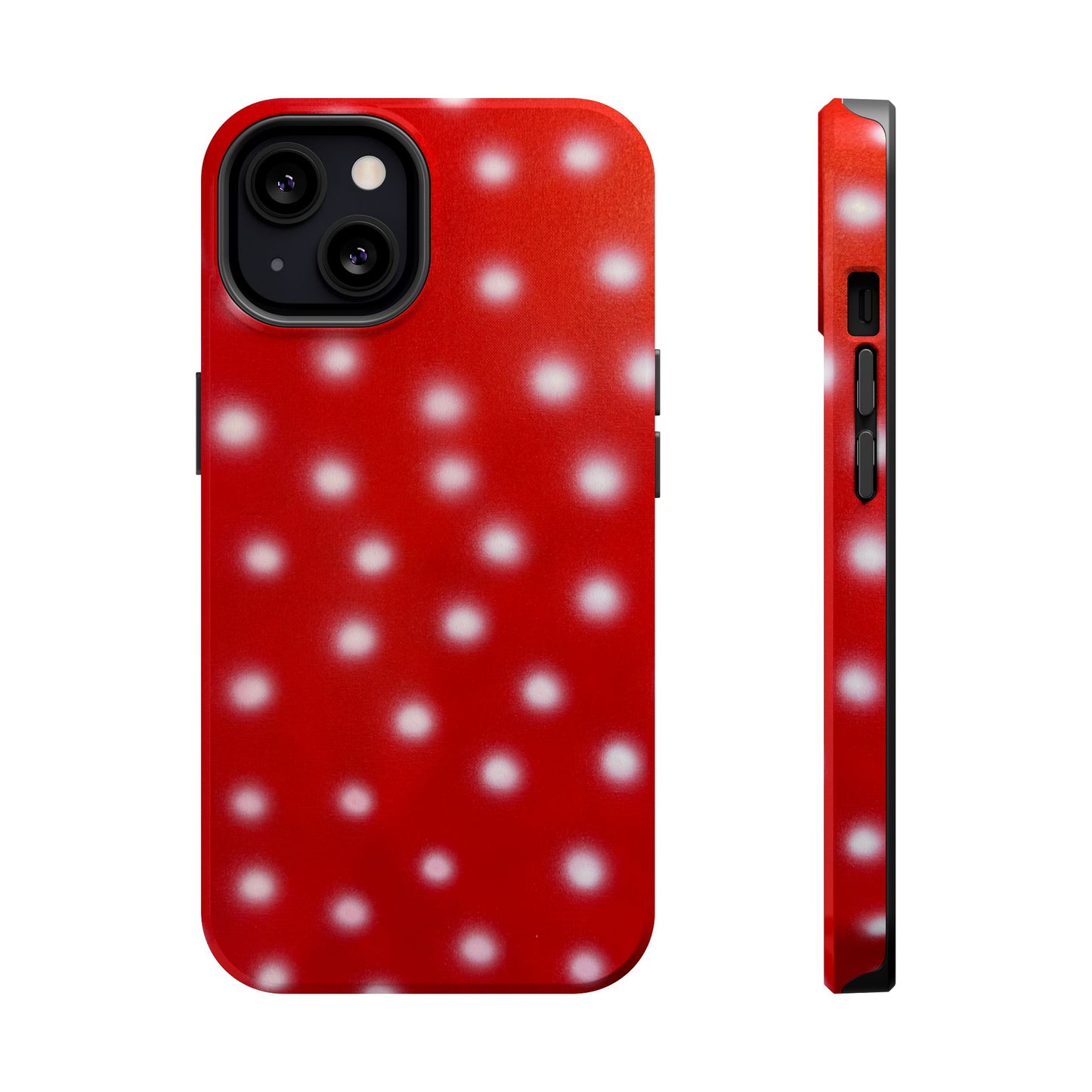 MagSafe "cherry crush polka dot" airbrush iPhone case