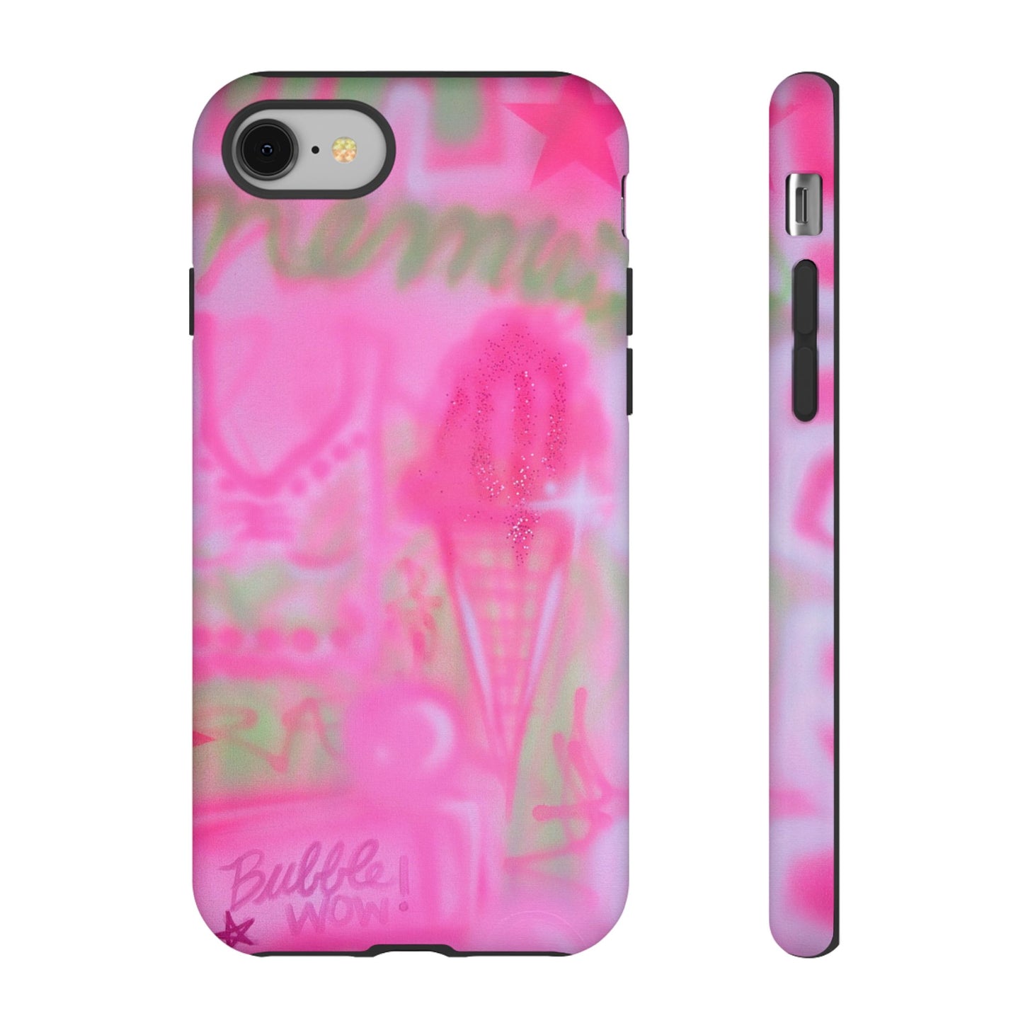"miami matcha" airbrush iPhone case