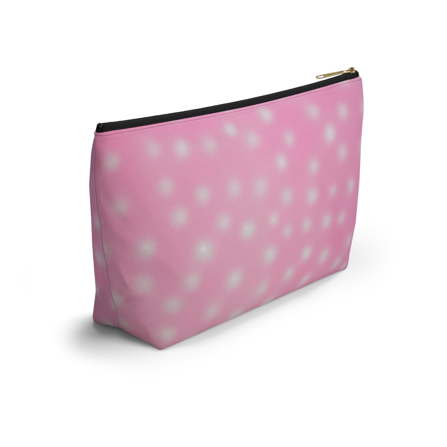 "strawberry swirl polka dot" airbrush makeup pouch