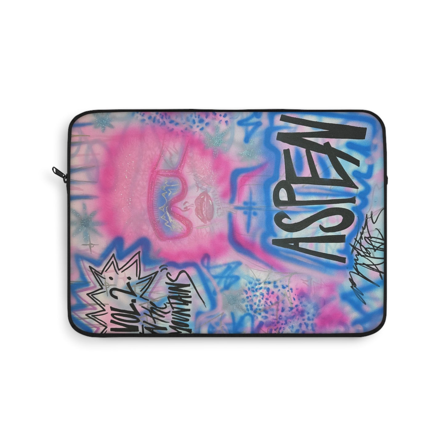 "aspen aspirations" airbrush laptop sleeve