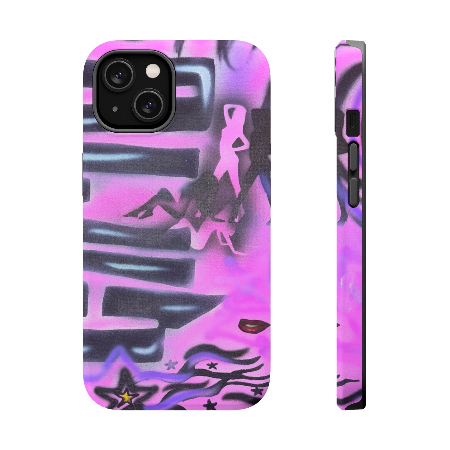 MagSafe "neon nights" airbrush iPhone case
