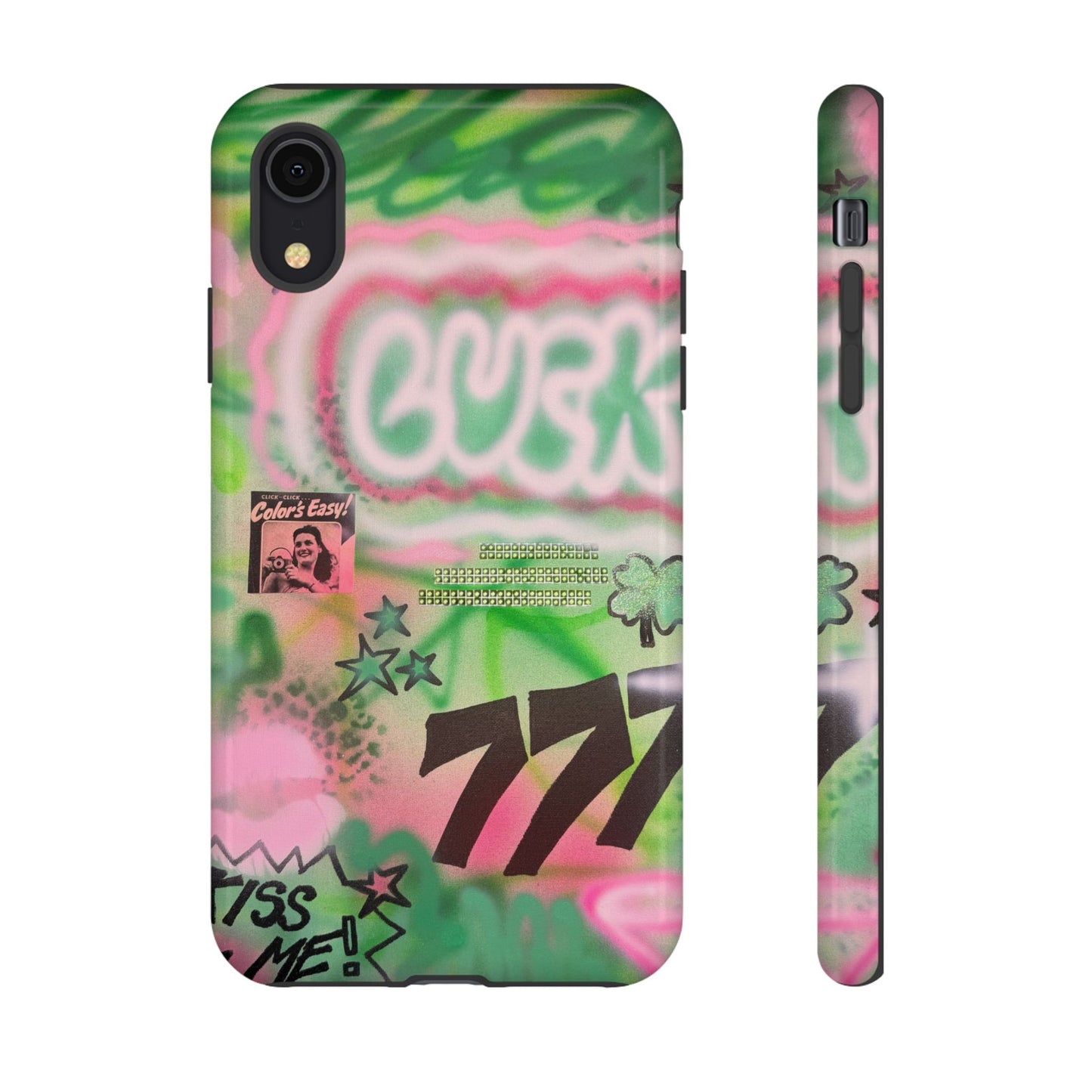 "so lucky" airbrush iPhone case