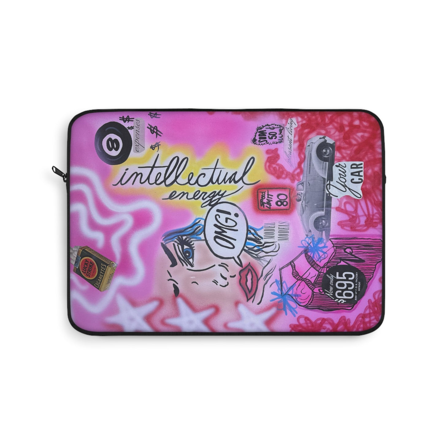 "intellectual energy" airbrush laptop sleeve