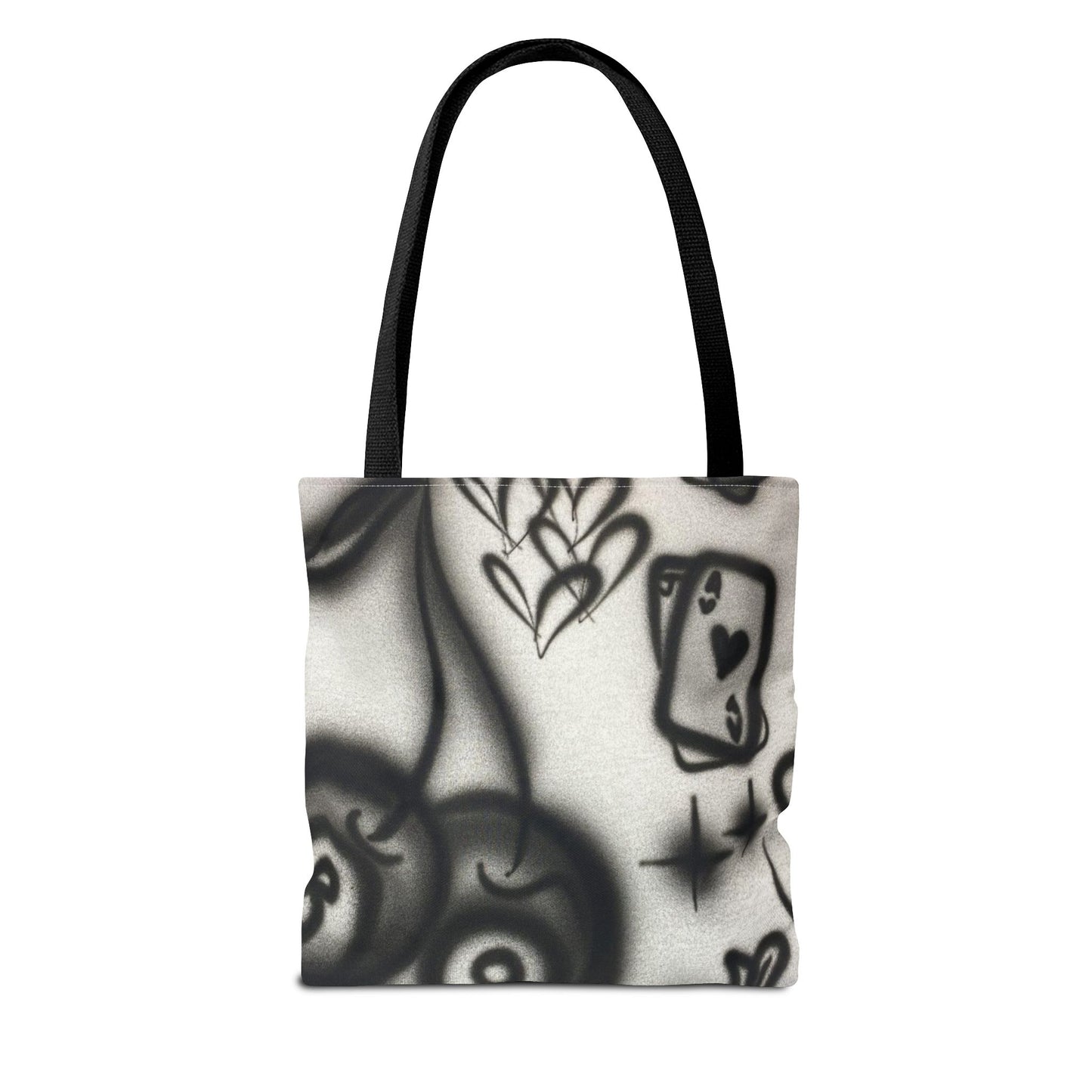 "hidden ace" airbrush tote bag