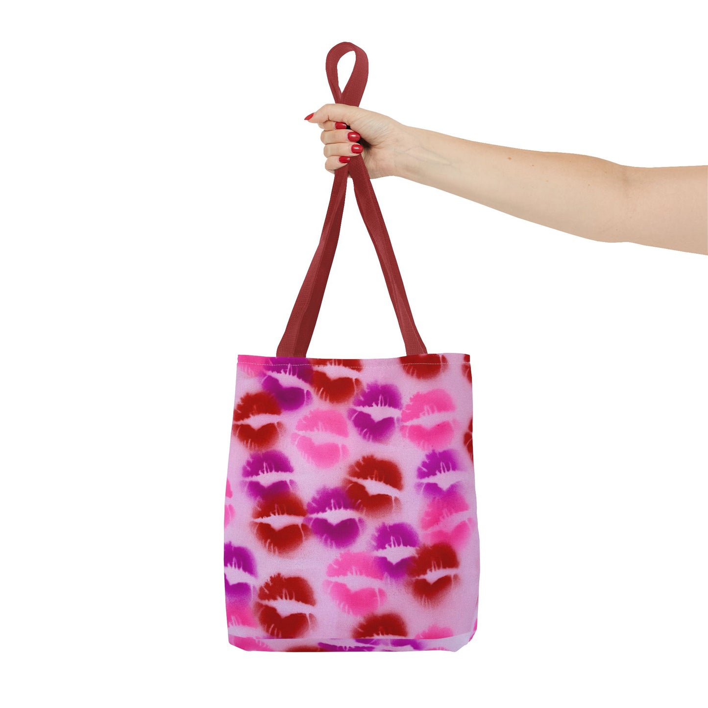 "mwah!" airbrush tote bag