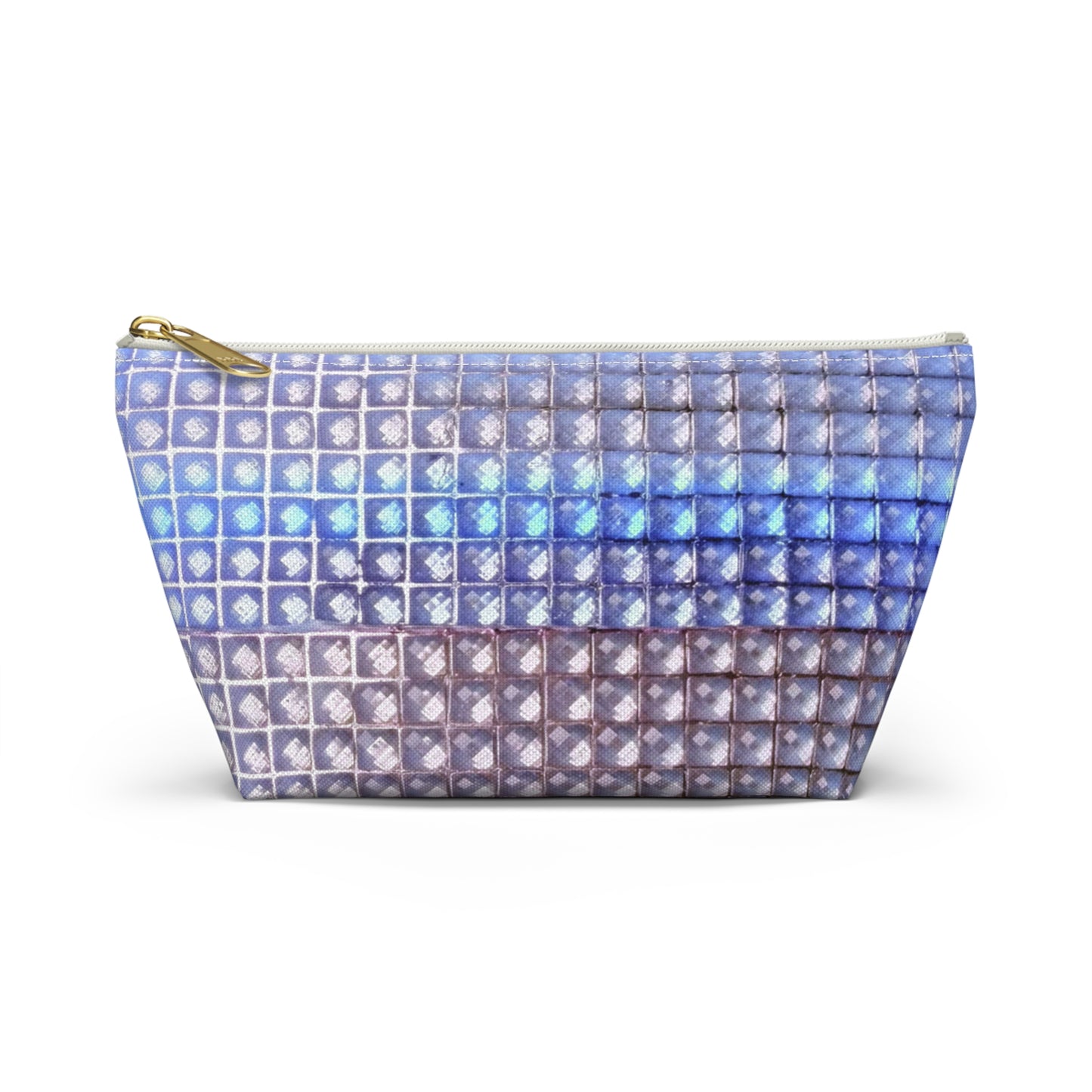 "blue studs" airbrush makeup pouch
