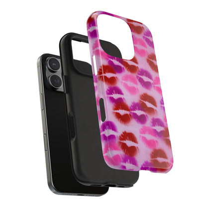 "mwah" airbrush iPhone case