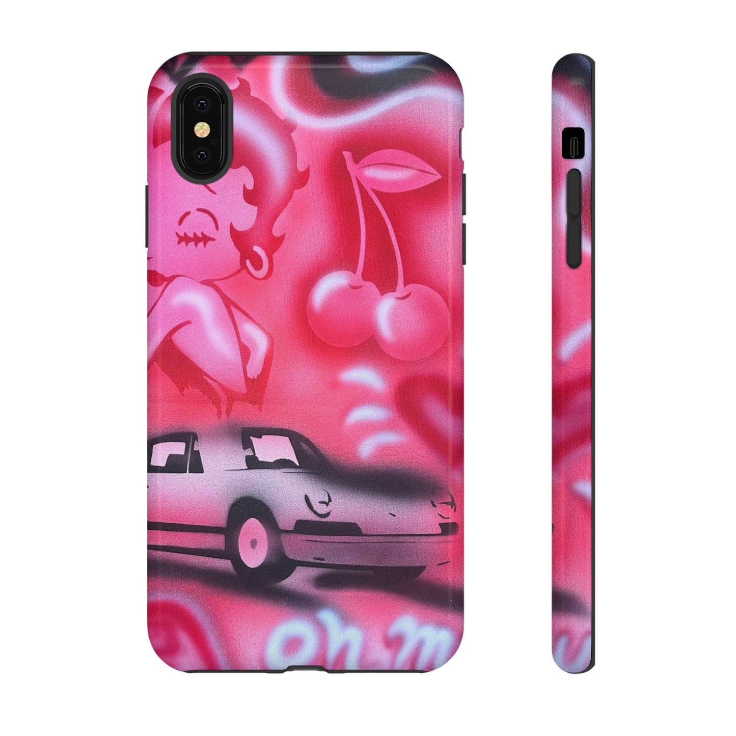 "on her way" airbrush iPhone case